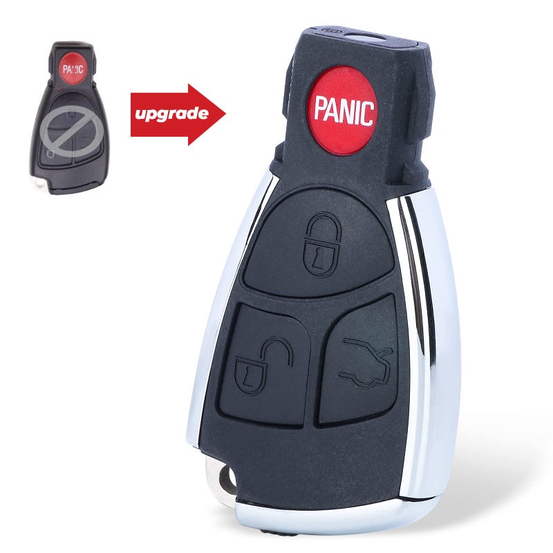 Beefunny Modified Remote Key Fob Shell Case Replacement for Mercedes-Benz C230 C280 C350 C43 AMG CL500 CL600 CLK320 CLK430 CLK500 CLK55 AMG CLS500 E320 E350 FCC ID: IYZ3312 - Image 2